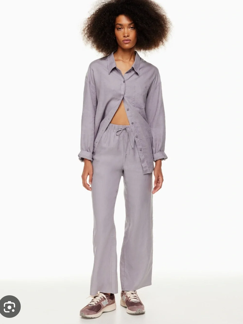 Aritzia | Wilfred Lodge Linen Pants in Cloudly Lilac